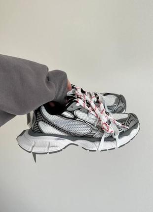 Премиальные массивные серо-розовые кроссовки в стиле бренда 3xl9 фото