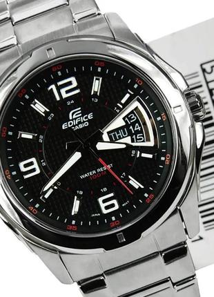 Часы casio ef-129d-1avef edifice. серебристый2 фото