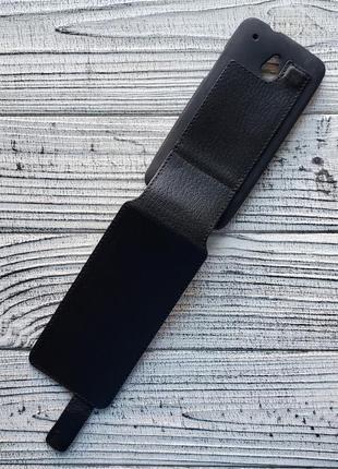 Книжка htc one mini m4 чехол флип кожа черный illusion