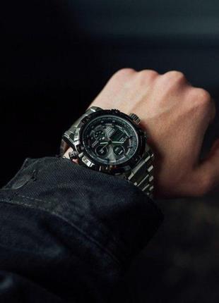 Оригинальные мужские тактические часы amst mountain steel гарантия 1 год10 фото