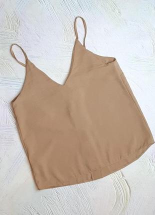 Красивая блуза песочного цвета на пуговицах new look, размер 42 - 444 фото