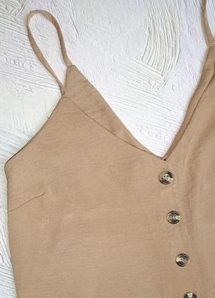 Красивая блуза песочного цвета на пуговицах new look, размер 42 - 445 фото