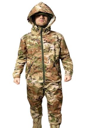 Маскувальний костюм ranger мультикам l: водонепроникний плащ-намет для військових