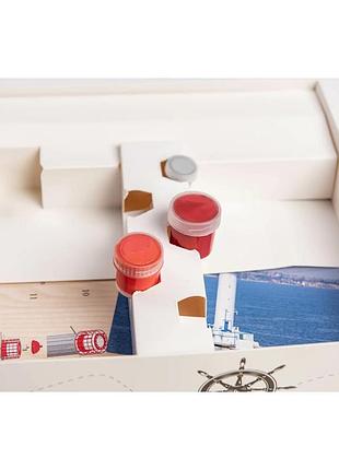 Конструктор деревянный 3d маяк тендровский украина tmp-008 73 детали pokuponline3 фото