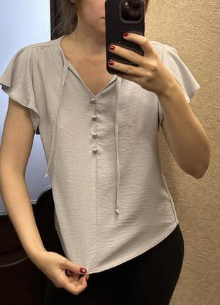 Блузка-футболка из штапеля