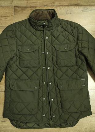 Pepe jeans huntsman military olive р. l / xl куртка мужская весна / осень свинца зеленая стеганая с капюшоном