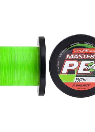 Шнур select master pe 1000m (салатовый) 0.16mm 19kg