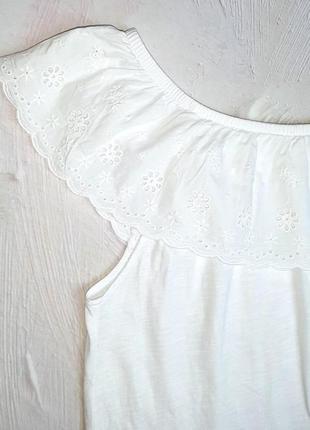 Стильна базова біла блуза блузка з воланом papaya, розмір 52 - 542 фото