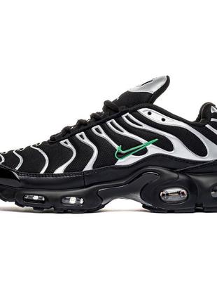 Кроссовки nike air max plus tn'black silver green'