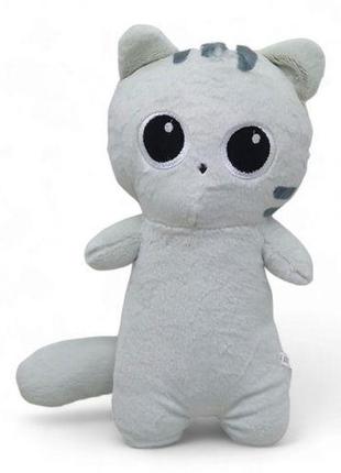 Мягкая игрушка "котик", 30 см, серый