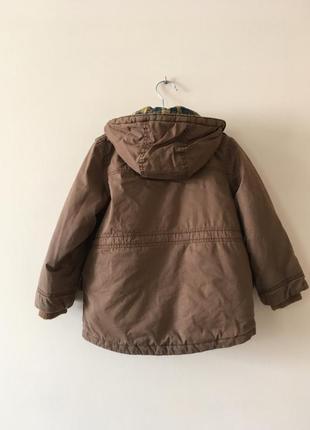 Тепла коричнева куртка3 фото