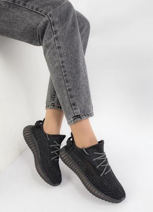 Жіночі кросівки 18638 чорні текстиль2 фото