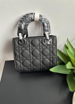 Сумка в стилі dior lady mini black