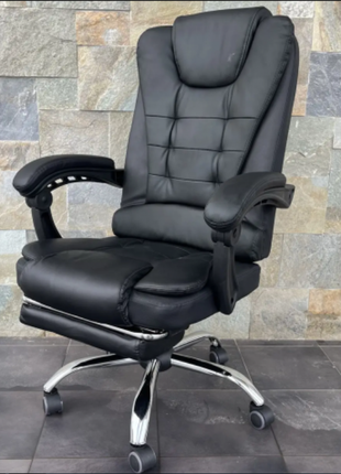 Офісне крісло з підставкою для ніг крісло комп'ютерне2 фото