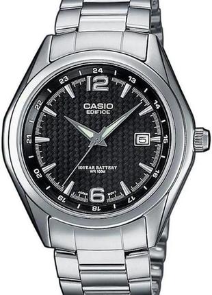 Часы casio ef-121d-1aveg edifice. серебристый1 фото