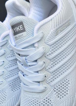 New yike ( adidas marathon) сірі з блакитою кросівки кеди жіночі текстильні сітка легкі відмінна якість весняні літні демісезонні демісезон низькі10 фото