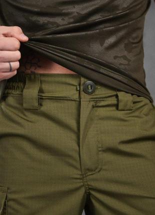 Тактические шорты мужские армейские, военные шорты удлиненные олива8 фото