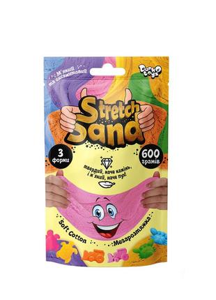 Набір креативної творчості "stretch sand" sts-04-01u пакет 600 гр (рожевий)