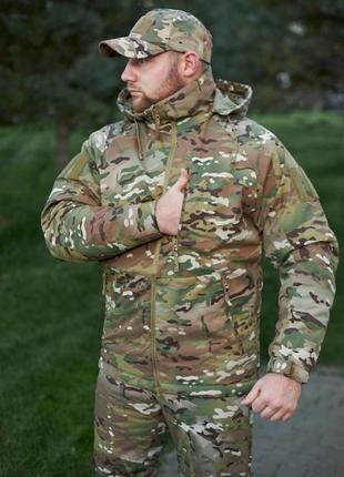 Тактическая зимняя мембранная куртка ak 2.0 lvl 7 multicam"snow defender" 200gr