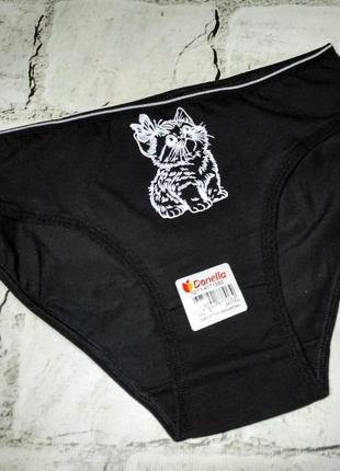 Трусики для девочки от 10 до 11 лет котик донелла donella оригинал трусы детские нижнее белье