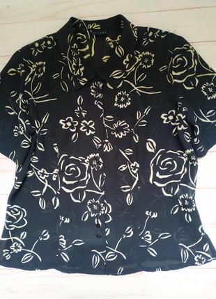 🌼блуза с коротким рукавом* с цветочным принтом