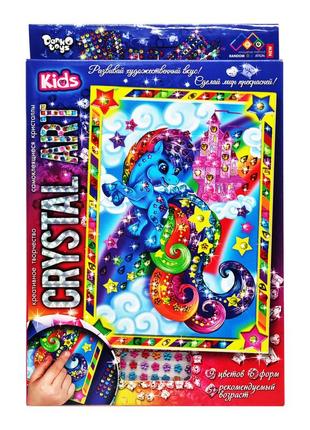 Набір креативної творчості crystal art kids поні cart-01-08 9 кольорів 6 найкраща ціна