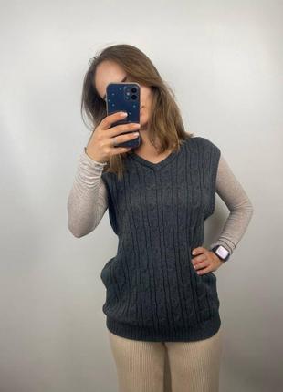 Женская вязаная кашемировая жилетка cashmere collection