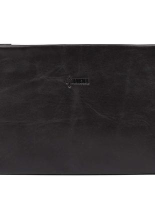 Шкіряний клатч для чоловіків tarwa ga-0019-4lx чорний з петлею на руку