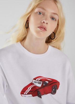Свитшот hot wheels bershka