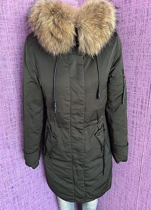 Женский зимний пуховик пальто зимнее парка