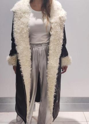 Кожаная дубленка овчина