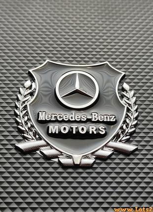 Авто значок mercedes motors наклейка на машину авто наклейки значки марки машин на кузов бампер скло двері капот крила багажник
