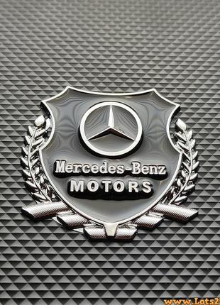 Авто значок mercedes motors наклейка на машину двери авто значки марки машин наклейки на бампер стекло капот