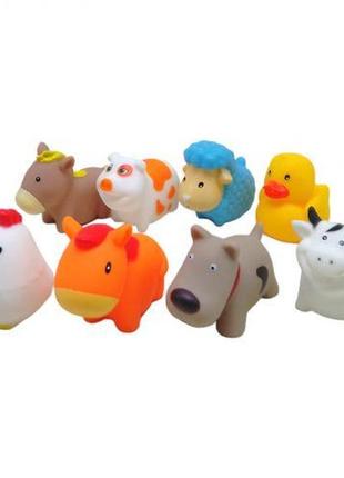 Набор игрушек для купания "домашние животные" (8 шт)
