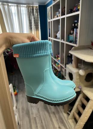 Сапоги резиновые детские alisa line, 24-25