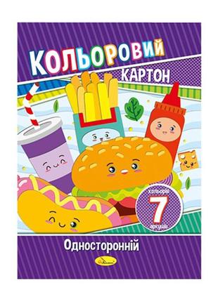 Набір кольорового картону а4 ап-1101 12 аркушів 230 найкраща ціна