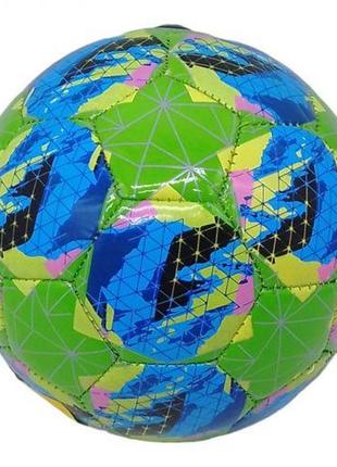 М'яч футбольний дитячий no2 "зірки" (зелений)