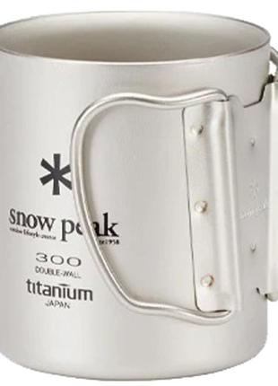 Кухоль snow peak mg-052fhr ti-double 300 mug 300ml2 фото
