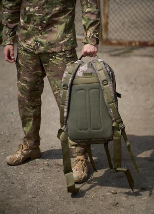 Чоловічий тактичний військовий рюкзак армійський туристичний зелений камуфляж8 фото