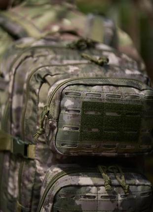 Чоловічий тактичний військовий рюкзак армійський туристичний зелений камуфляж2 фото