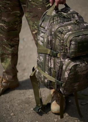 Чоловічий тактичний військовий рюкзак армійський туристичний зелений камуфляж3 фото