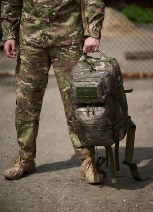 Чоловічий тактичний військовий рюкзак армійський туристичний зелений камуфляж5 фото