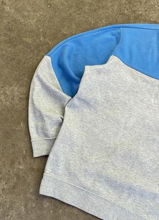 Світшот кофта nike sweatshirt з карманом сірий синій3 фото