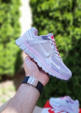 Nike vomero 5 белые с серым и розовым