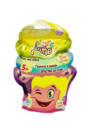 Вязкая масса fluffy slime fls-02-01u упаковка 500 мл желтый , лучшая цена
