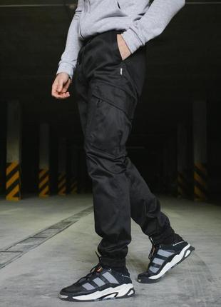 Мужские тактические брюки зсу военные штаны "storm" с карманами армейские коттон черные2 фото