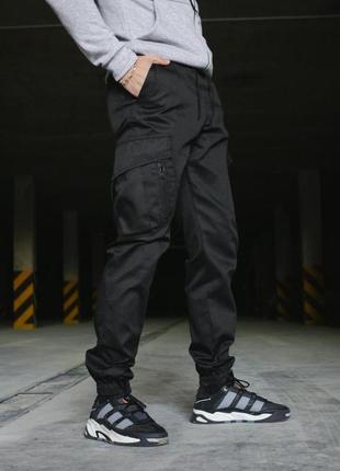Мужские тактические брюки зсу военные штаны "storm" с карманами армейские коттон черные8 фото
