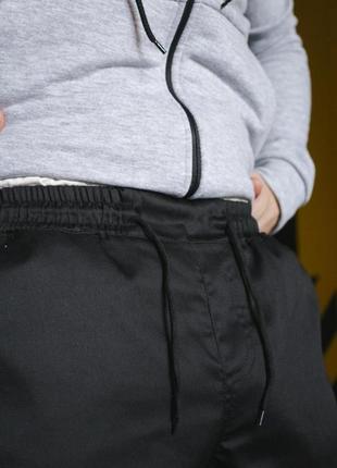 Мужские тактические брюки зсу военные штаны "storm" с карманами армейские коттон черные4 фото