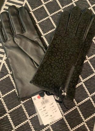 Перчатки натуральная кожа reserved оригинал5 фото