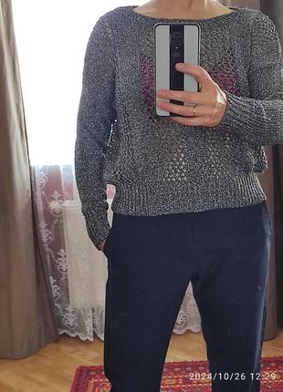 Джемпер ажурний з люрексом nicole, l